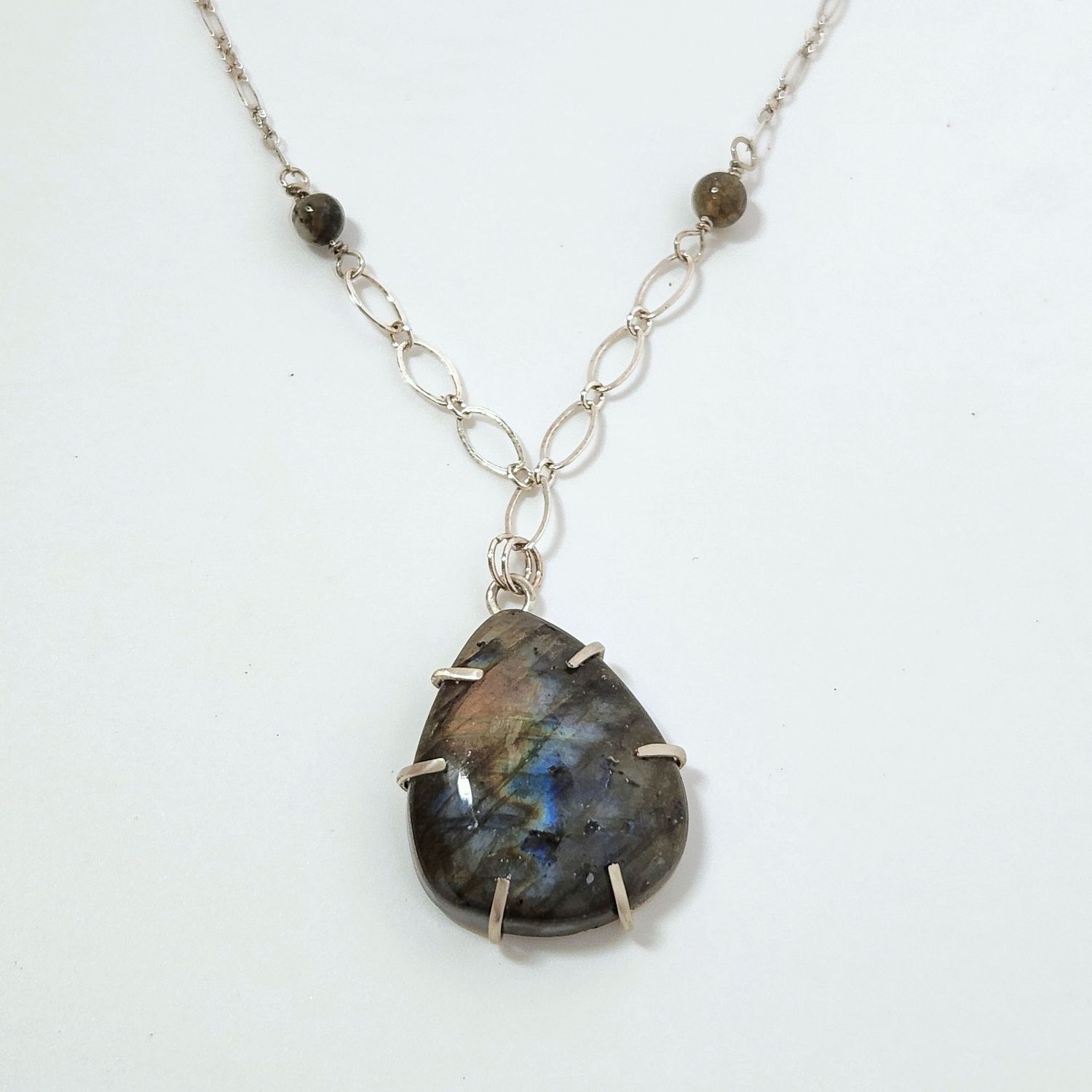 Labradorite Tear Drop Pendant