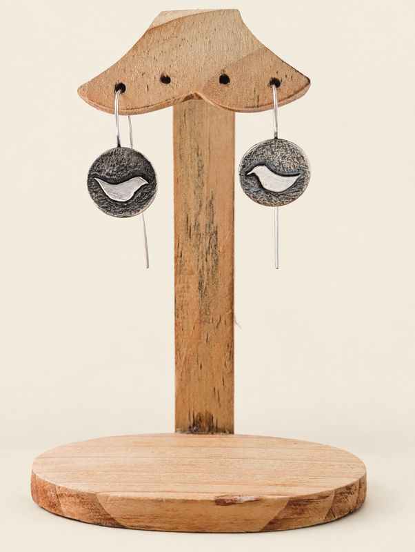 Rustic Bird Earrings