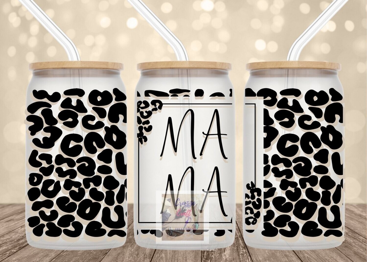 Glass Can Cup 16 oz