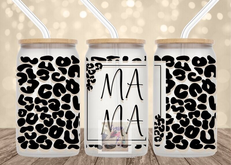 Glass Can Cup 16 oz