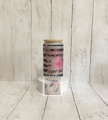 Glass Can Cup 16 oz