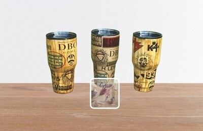 Wood Grain Custom Tumbler