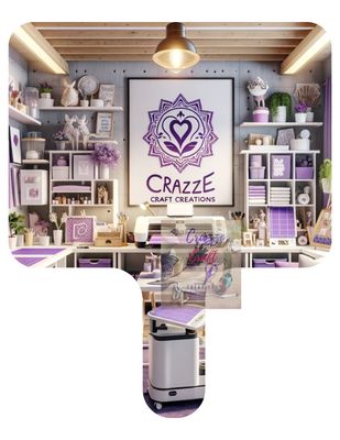 Custom Crazee Craft Creations Paddle Fan