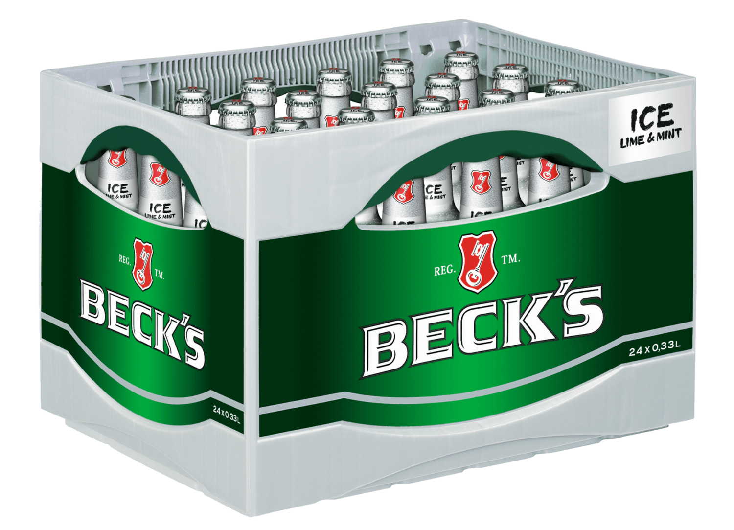 Beck's Ice & Mint 24/0,33 Glas