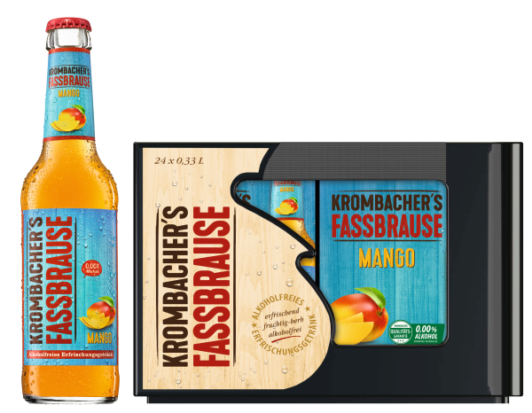 Krombacher Fassbrause Mango 4x 6er/0,33 Glas Krombacher Fassbrause Mango 4x 6er/0,33 Glas