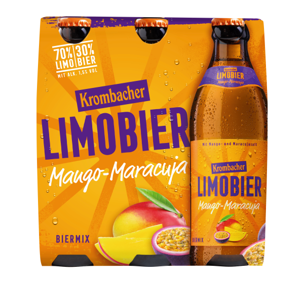 Krombacher Limobier Mango-Maracuja 4x 6er/0,33 Glas Krombacher Limobier Mango-Maracuja 4x 6er/0,33 Glas
