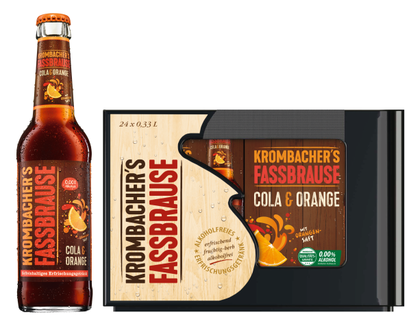 Krombacher Fassbrause Cola & Orange 4x 6er/0,33 Glas Krombacher Fassbrause Cola & Orange 4x 6er/0,33 Glas