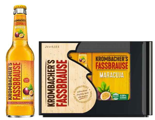 Krombacher Fassbrause Maracuja 4x 6er/0,33 Glas Krombacher Fassbrause Maracuja 4x 6er/0,33 Glas