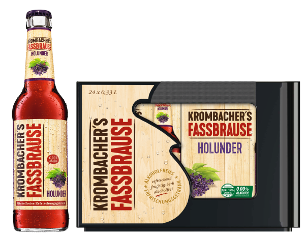 Krombacher Fassbrause Holunder 4x 6er/0,33 Glas Krombacher Fassbrause Holunder 4x 6er/0,33 Glas