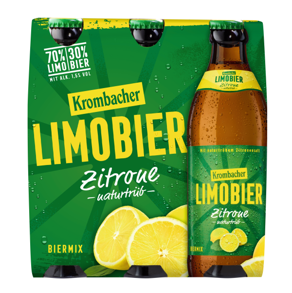 Krombacher Limobier Zitrone 4x 6er/0,33 Glas Krombacher Limobier Zitrone 4x 6er/0,33 Glas