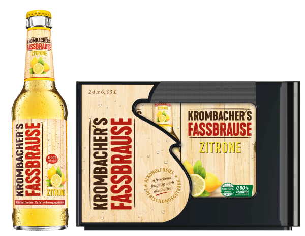 Krombacher Fassbrause Zitrone 4x 6er/0,33 Glas Krombacher Fassbrause Zitrone 4x 6er/0,33 Glas