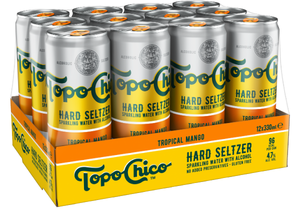 Topo Chico Tropical Mango 12/0,33 Dose Topo Chico Tropical Mango 12/0,33 Dose