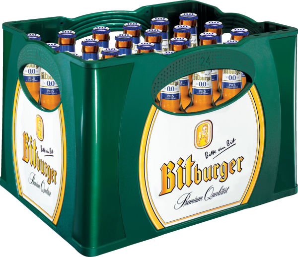 Bitburger Pils Alkoholfrei 0,00 % - 24/0,33 Glas