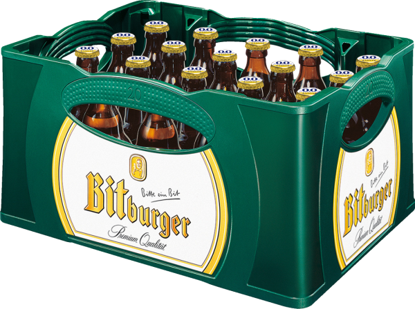 Bitburger Radler Stubbis Alkoholfrei 0,00 % - 20/0,33 Glas