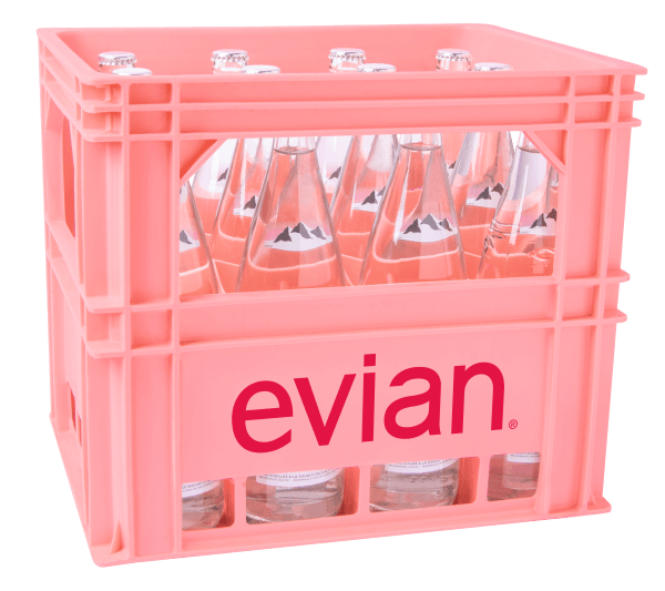 Evian 12/1,00 Glas