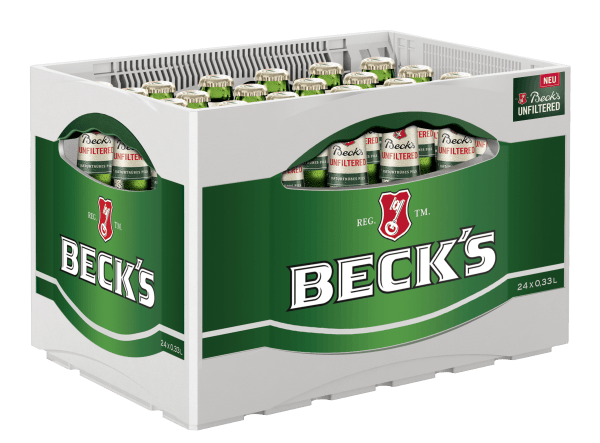 Beck's Unfiltered 24/0,33 Glas