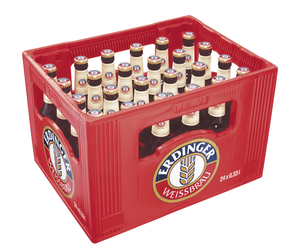 Erdinger Hefeweizen hell 24/0,33 Glas Erdinger Hefeweizen hell 24/0,33 Glas