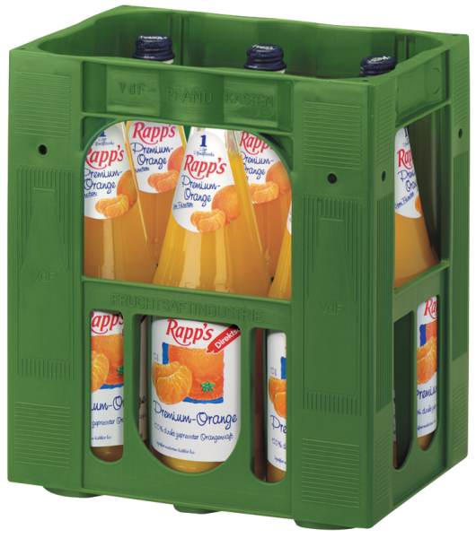 Rapp`s Premium Orange 6/1,00 Glas Rapp`s Premium Orange 6/1,00 Glas