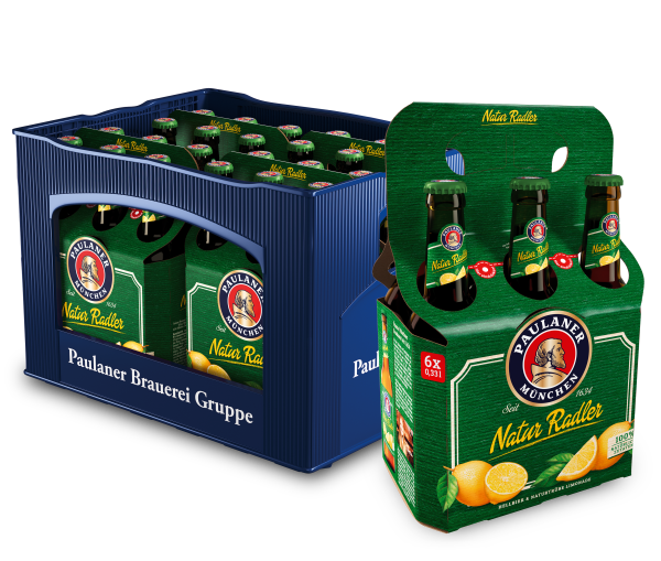 Paulaner Radler Natur 4x 6er/0,33 Glas