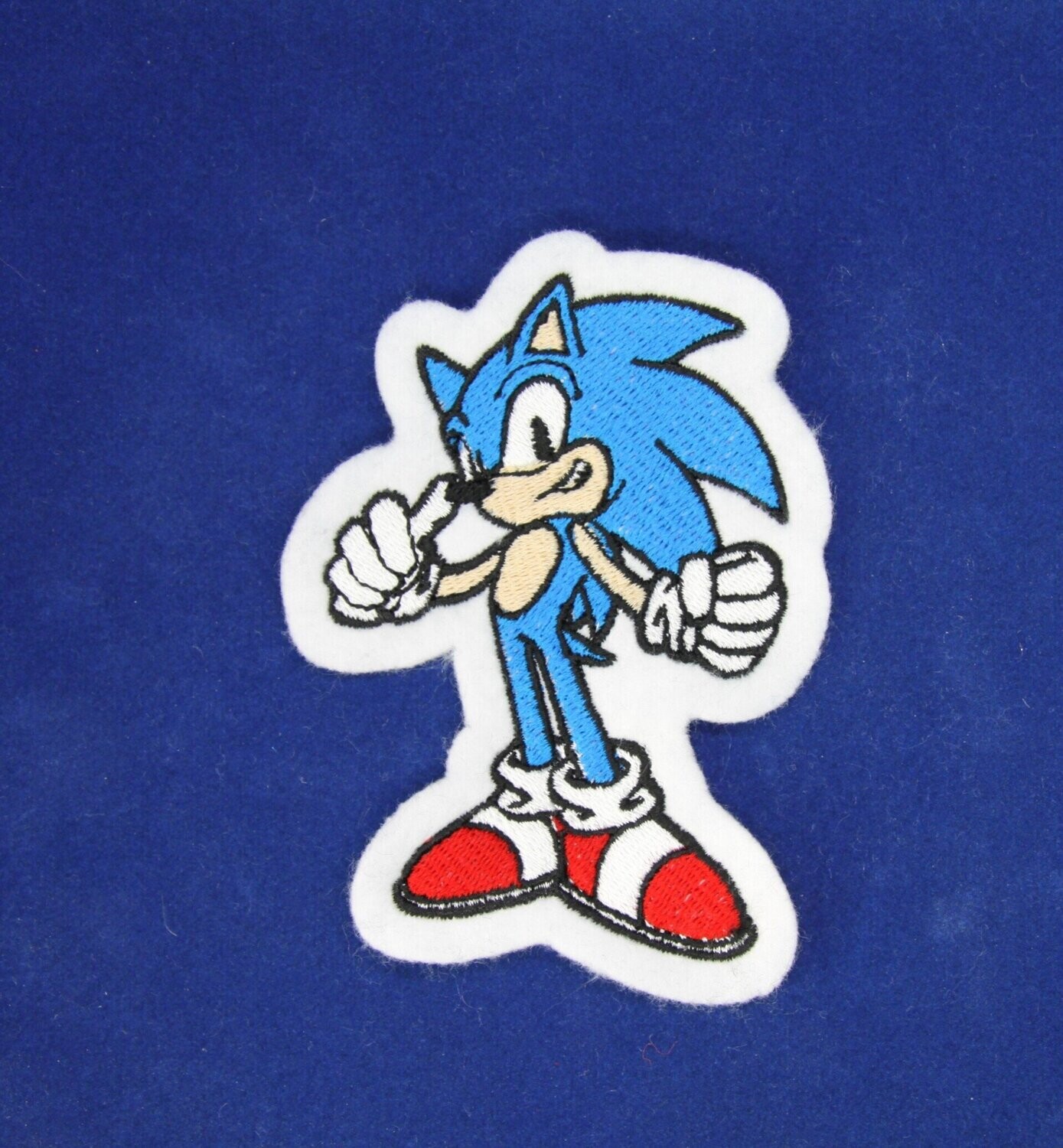 Sonic the Hedgehog Cartoon Sew, Iron on, Hook or Hook & Loop Embroidered  Patch