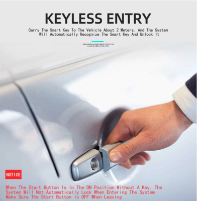 Push Start System with Alarm And Passive Key Entry (KEYLESS ENTRY)