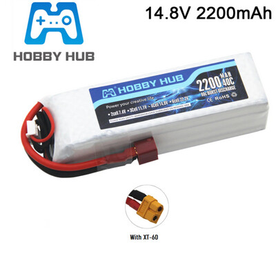 Hobby Hub 4S 2200mah (XT60,Deans/T Plug or EC3)
