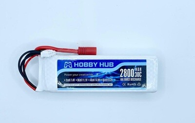 Hobby Hub 3S 2800mah (XT60, Deans/T or EC3)