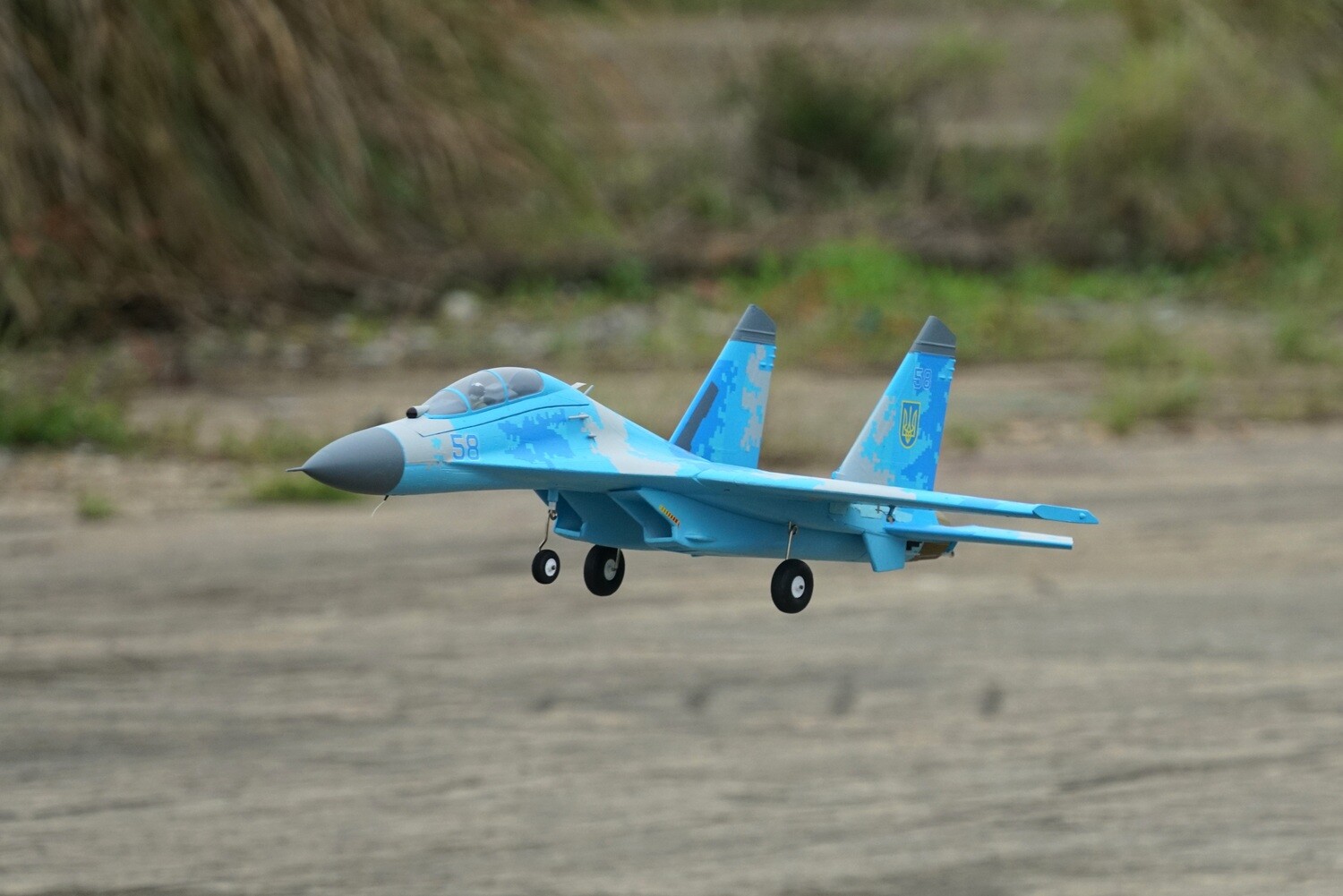 xFly Twin 50mm Su-27 EDF - Blue Camo