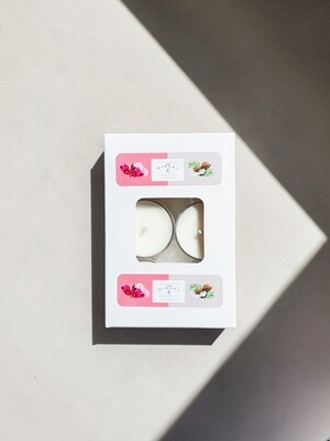 Tealight Candles : Coconut Milk , Spa Pink Orchid