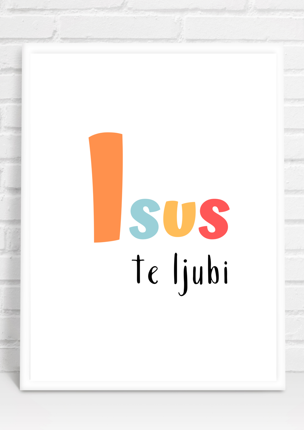 Poster Isus te ljubi