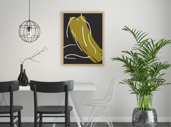 Woman Silhouette A1 Printable Wall Art