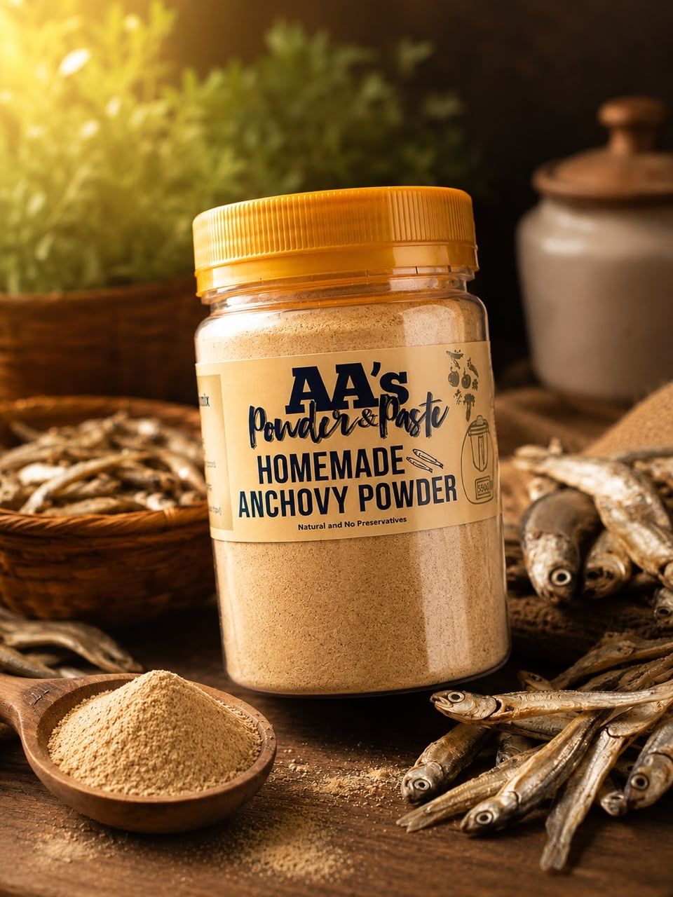 AA's Homemade ANCHOVY Powder