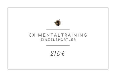 3x Mentaltraining (Einzelsportler)