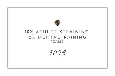10x Athletiktraining + 2x Mentaltraining (Teams)