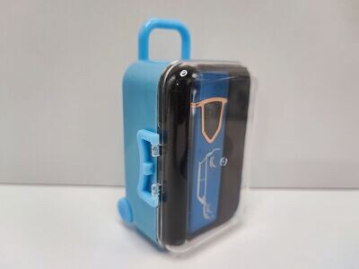 Feuerzeug blau im blauen Koffer