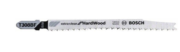 Bosch Stichsägeblatt T 308 BF Extraclean for hard Wood 3 Stk.