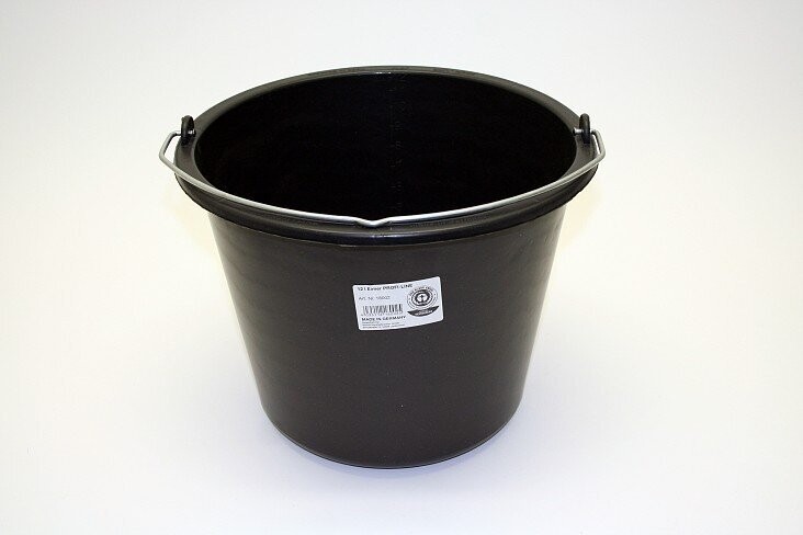 Baueimer 12 Ltr. schwarz