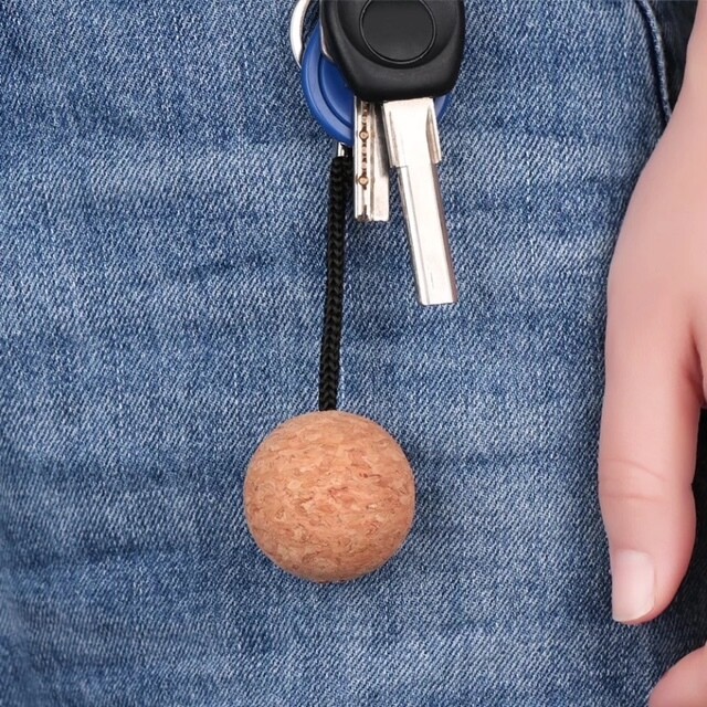 Kleine kurk drijver Sleutelhanger
