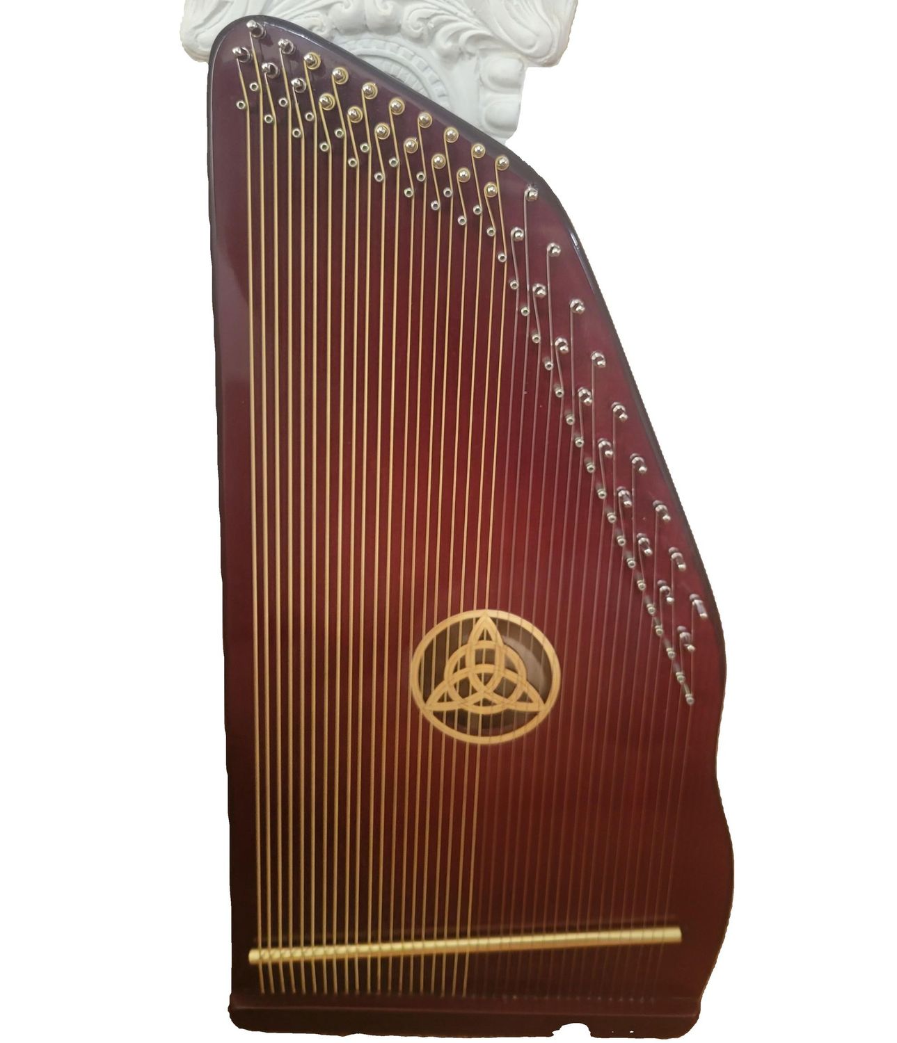 Special This Week! Beautiful Tri-knot Redwood Harp- Save additional $200 for Small Cosmetic Flaws. Text Barbie for Details 928-592-2443