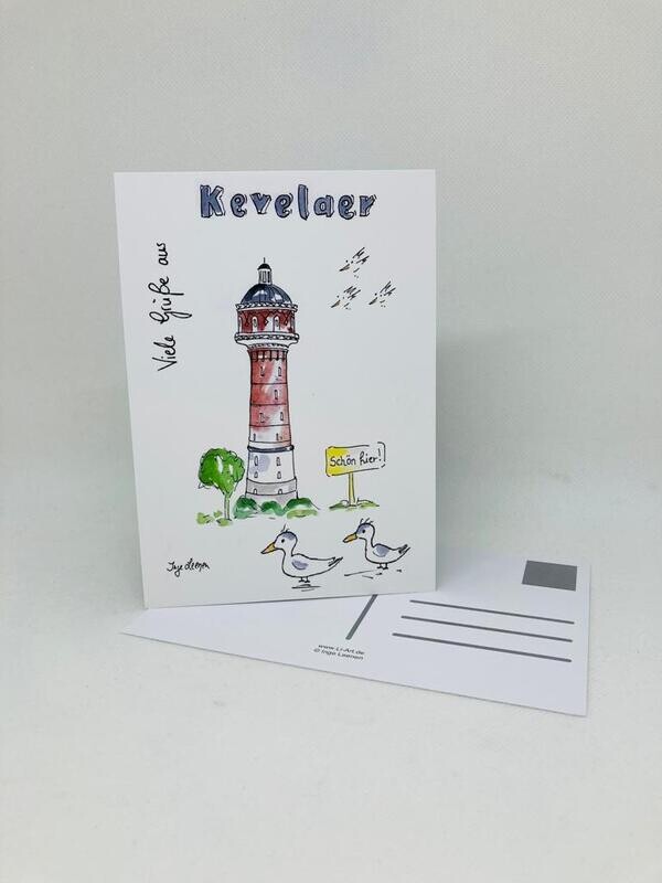 Postkarte Postkarte "Kevelaer Wasserturm"