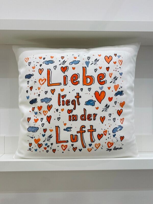 Kissen Kissen "Liebe liegt in der Luft" 35x35 cm