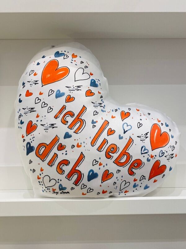 Kissen Herzform Kissen Herzform "ich liebe dich"