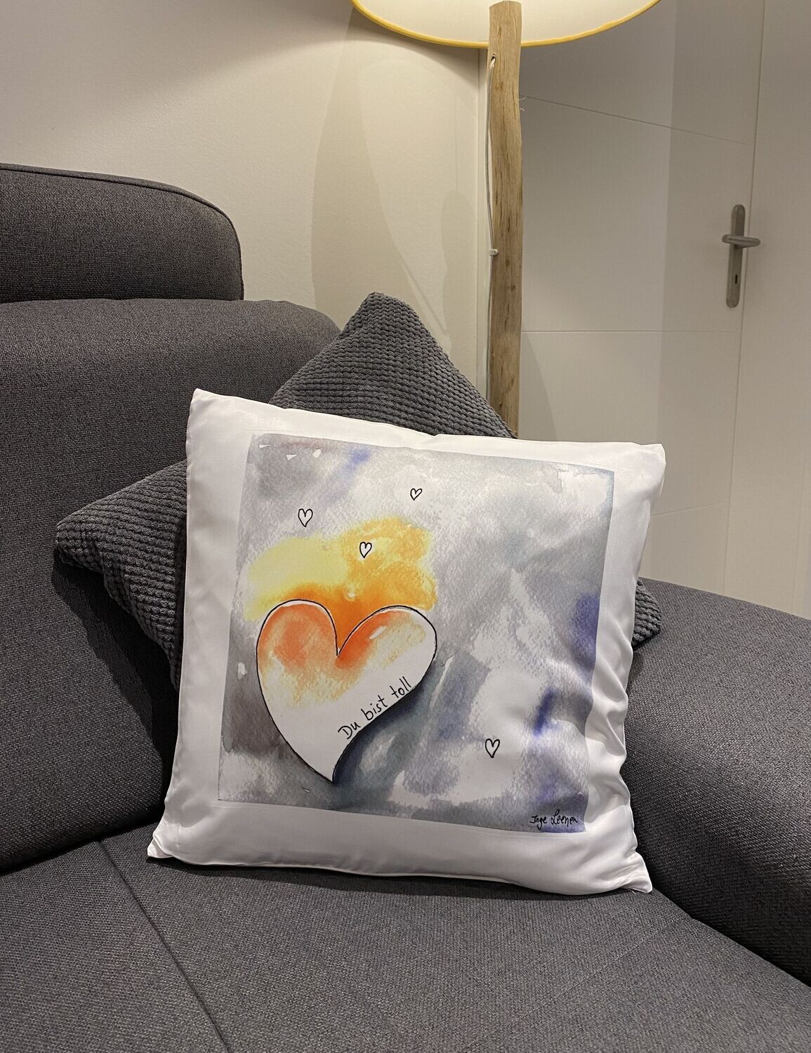 Kissen "du bist toll" 35x35 cm