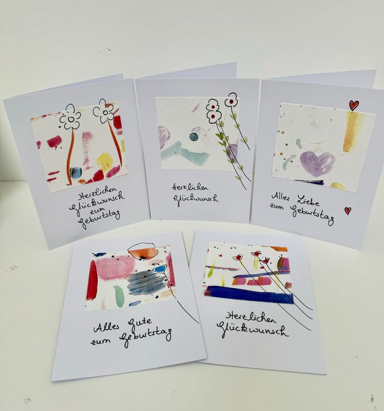 Glückwunschkarten 5er-Set