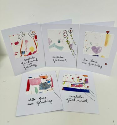 Glückwunschkarten 5er-Set Glückwunschkarten 5er-Set