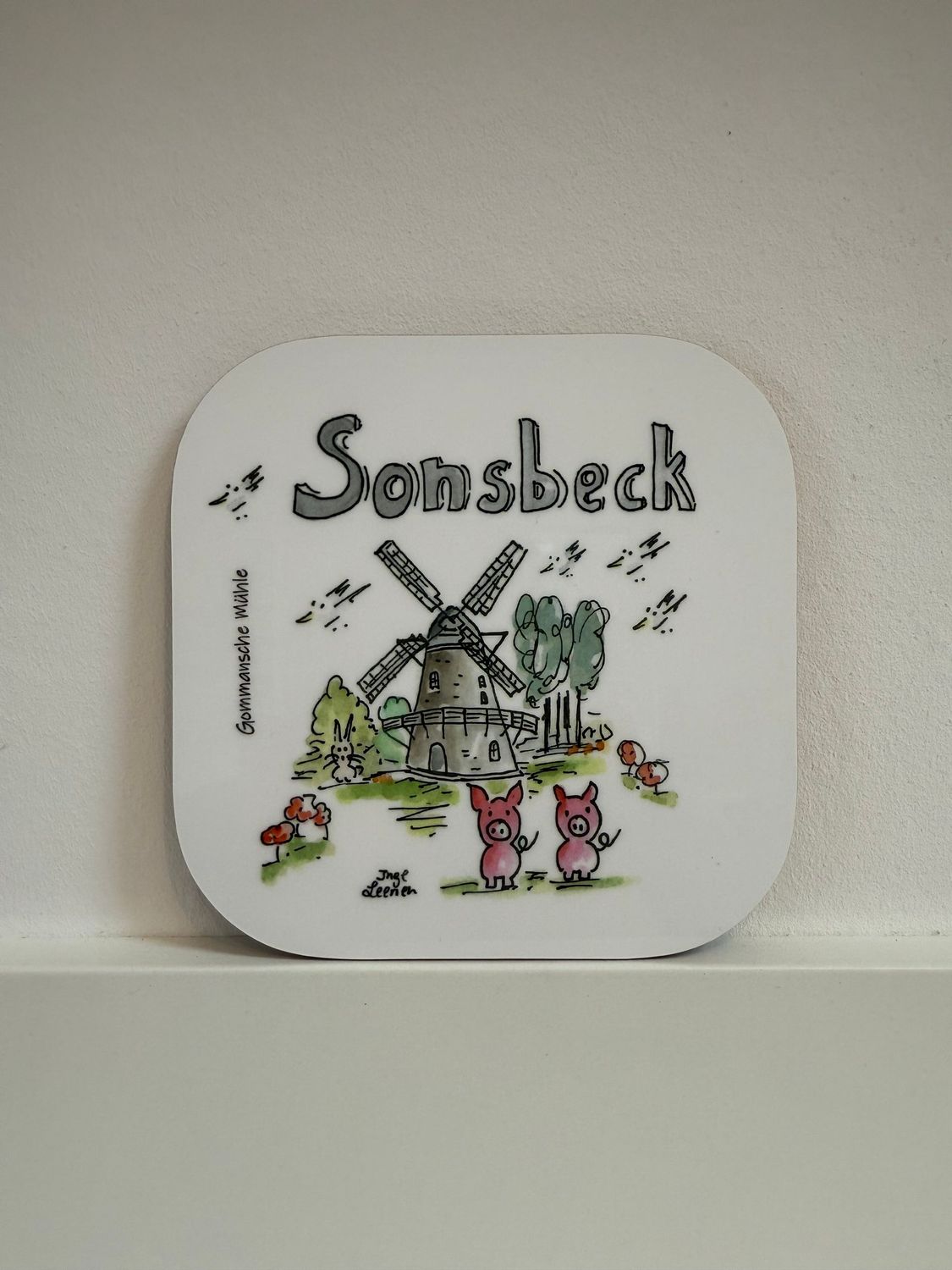 Untersetzer Sonsbeck Gommansche Mühle