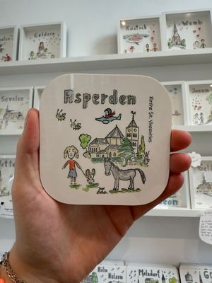 Untersetzer Asperden Kirche St. Vincentius Untersetzer Asperden Kirche St. Vincentius