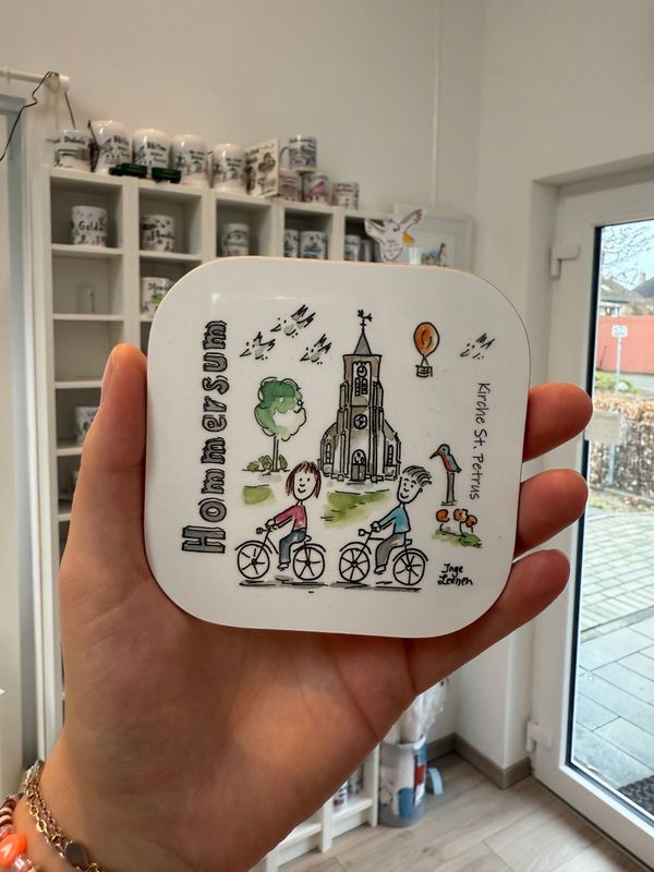 Untersetzer Hommersum Kirche St. Petrus