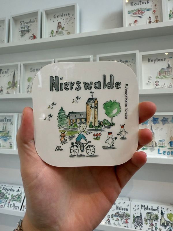 Untersetzer Nierswalde evangelische Kirche