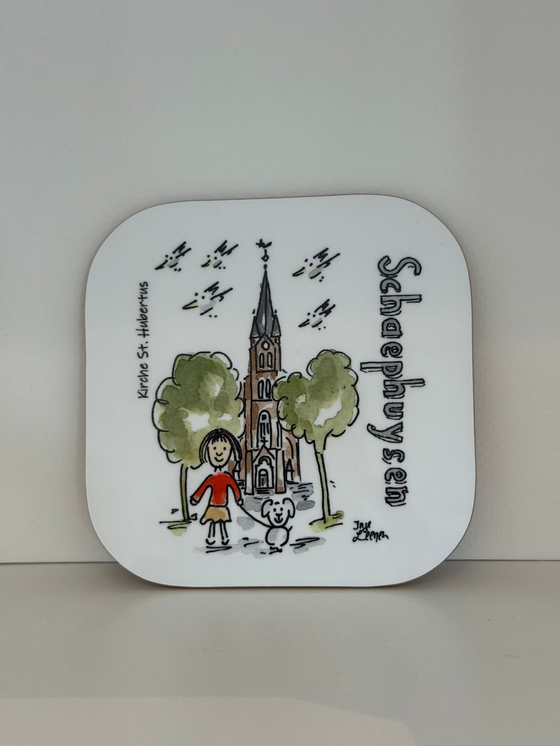 Untersetzer Schaephuysen Kirche St. Hubertus